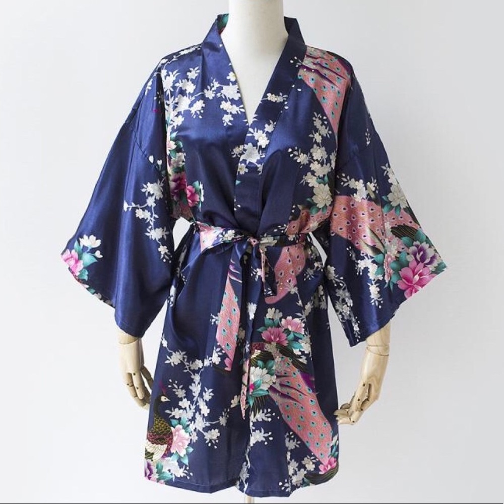 dark blue robe NWT